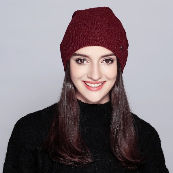 Warm Beanie 2019 Fashion Autumn Hats For Women Winter Brand New Lattice Cotton Knitted Hat Female Skullies Beanies Lady Bonnet